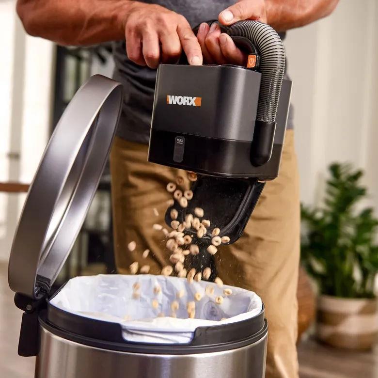 Worx WX030L Cordless 20V Power Share Cube Vac Compact Vacuum