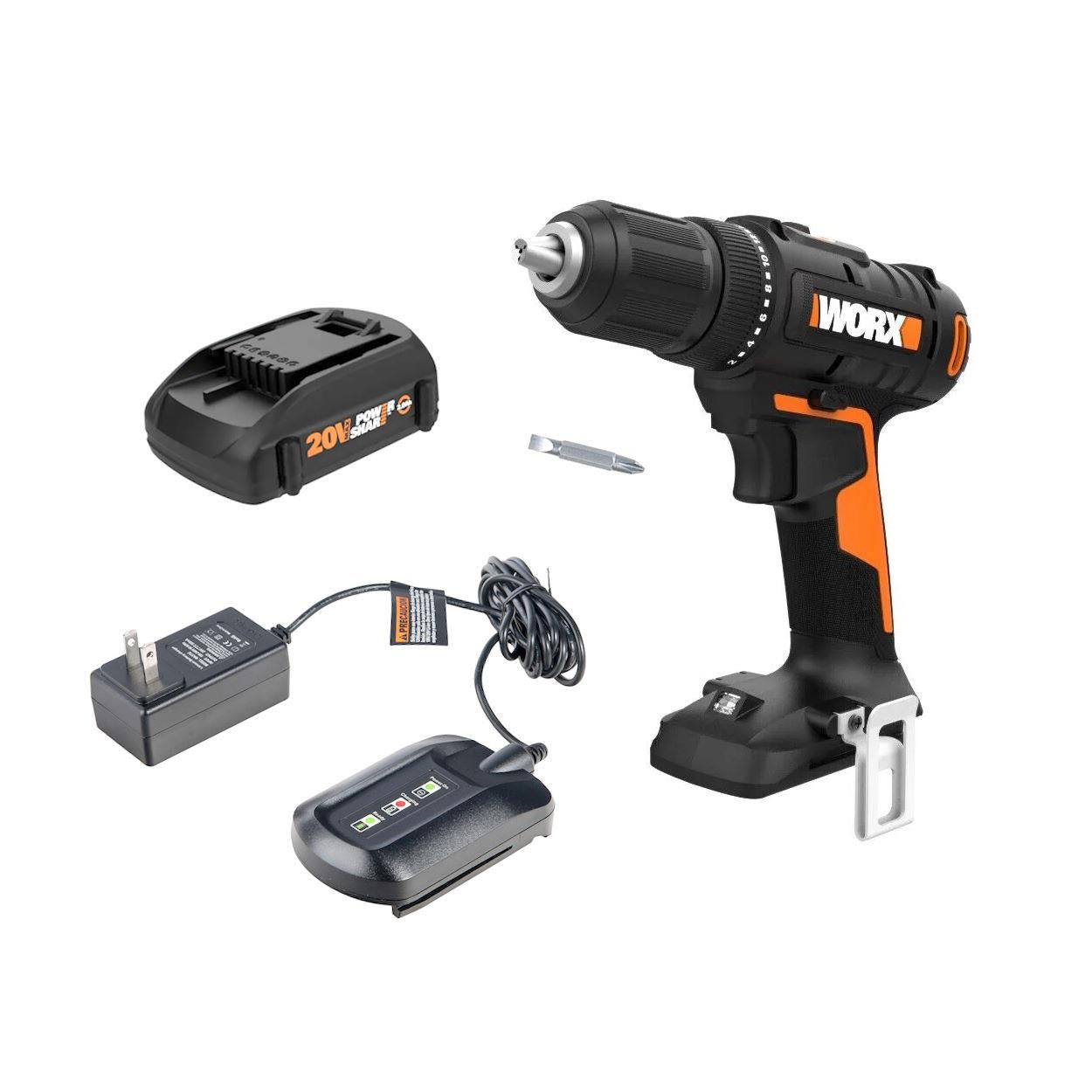 Worx WX108L Cordless 20V Power Share 1/2" Drill Driver