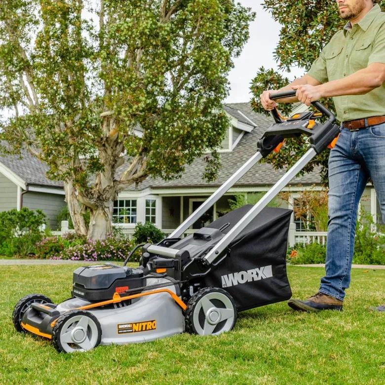 Worx WG753 Cordless 40V Nitro Self-Propelled 21" Lawn Mower