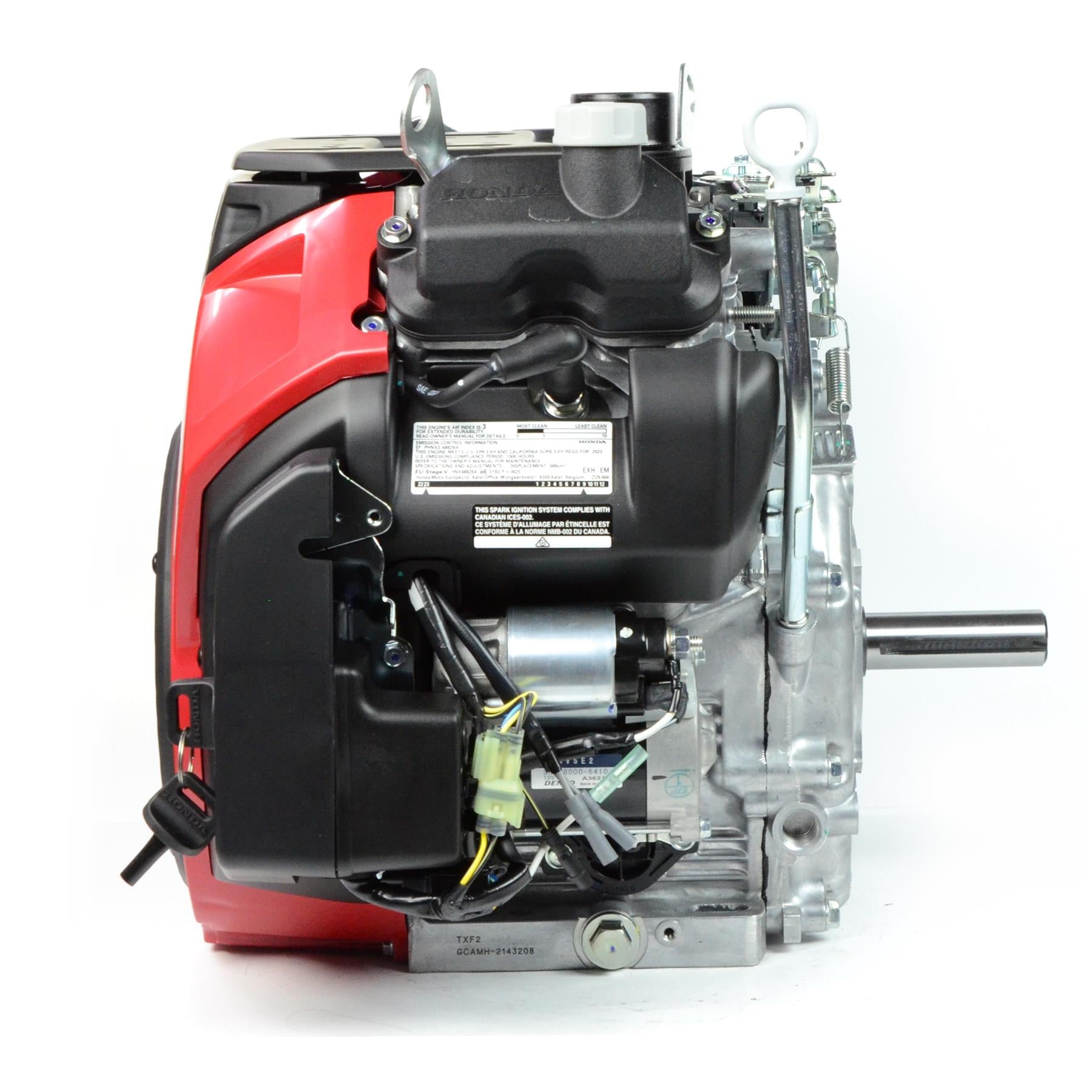 Honda GX630 TXF2 Horizontal Engine with Snorkel Air Cleaner