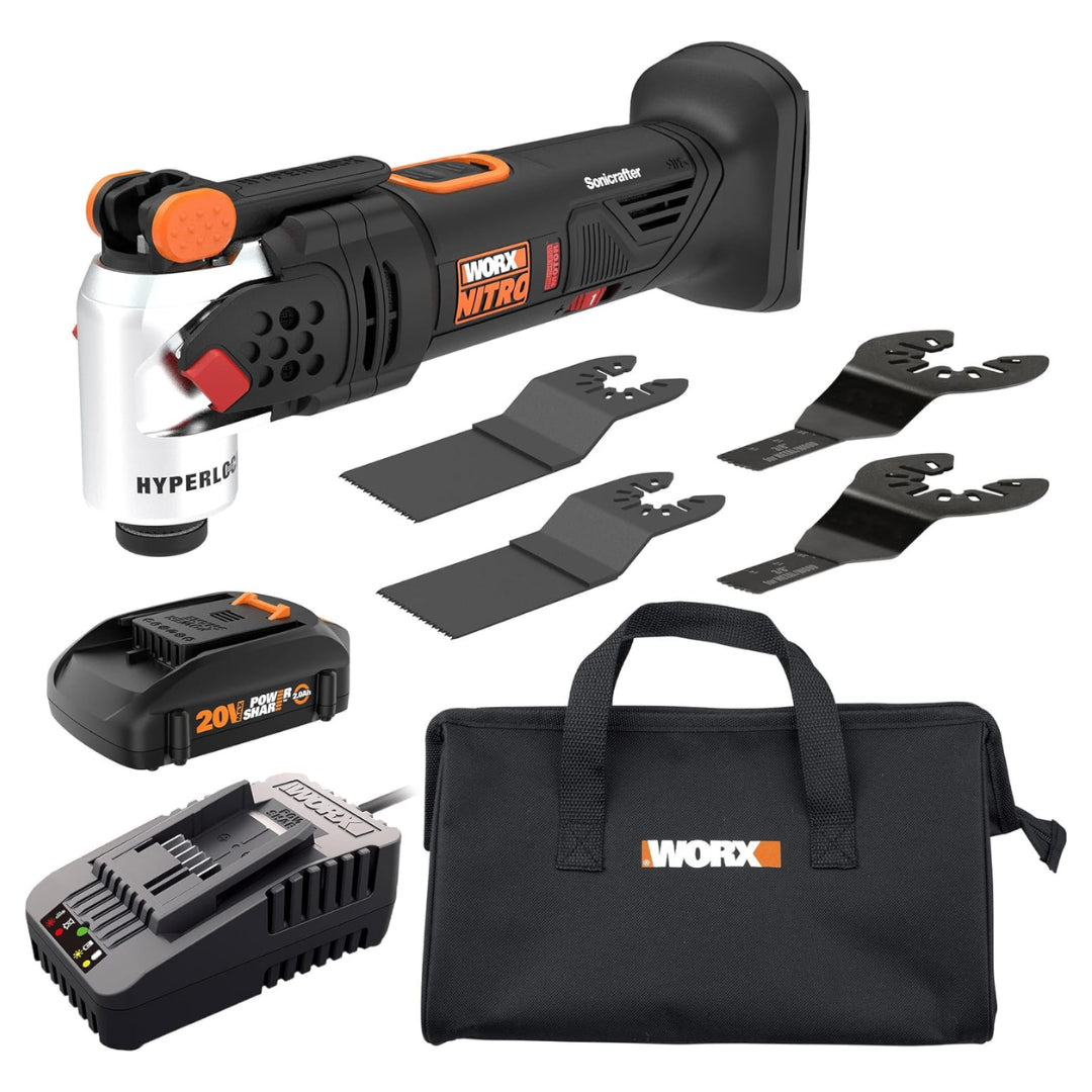 Worx WX697L Cordless 20V Nitro Power Share Sonicrafter Oscillating Multi-Tool