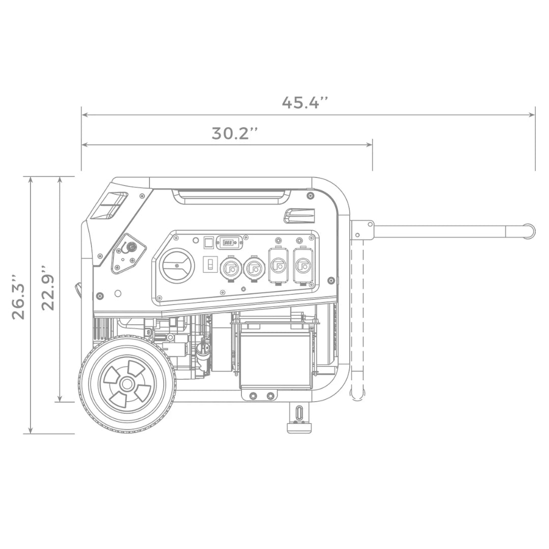 Firman H05753 Dual Fuel Portable Generator, 5700W Electric Start 120/240V