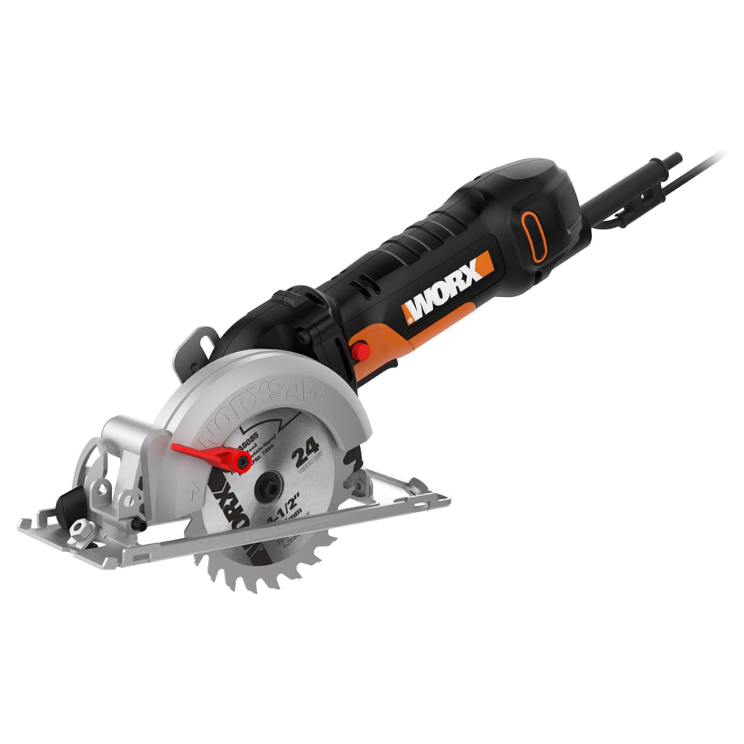 Worx WX439L Corded 4.5" WorxSaw 4.5 Amp Compact Circular Saw