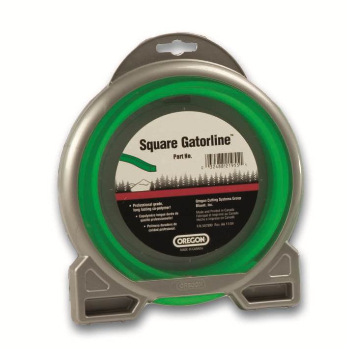 Oregon 21-995 Square Gatorline, .095" Gauge, 1/2 lb Donut