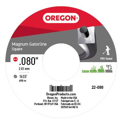 Oregon 22-080 Square Magnum Gatorline, 5 lb Spool, .080" Gauge - 0