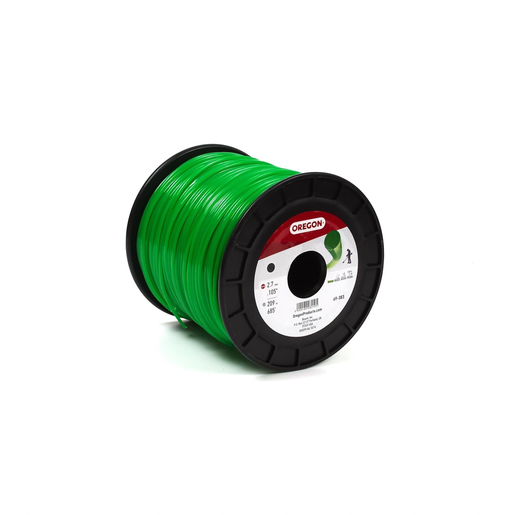 Oregon 69-383 Round Trimmer Line, .105" Gauge, 3lb Spool