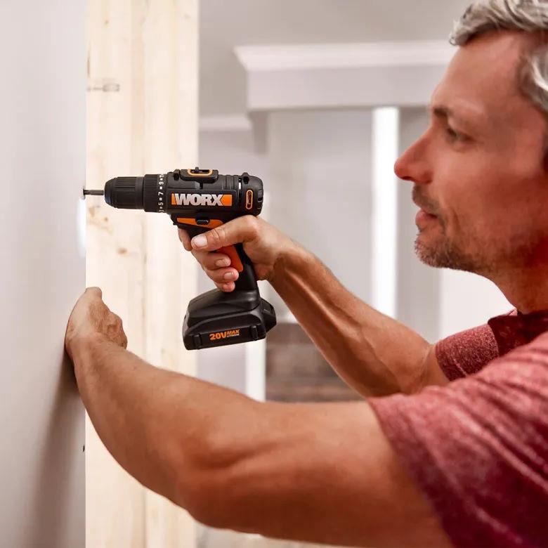 Worx WX915L Cordless 20V Power Share 2-Piece Drill & Impact Driver Kit