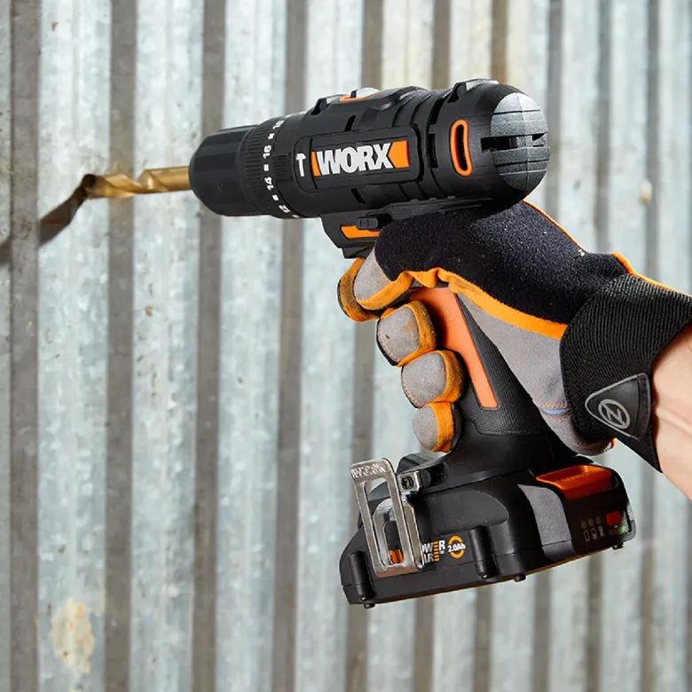 Worx WX370L Cordless 20V Power Share 1/2" Hammer Drill