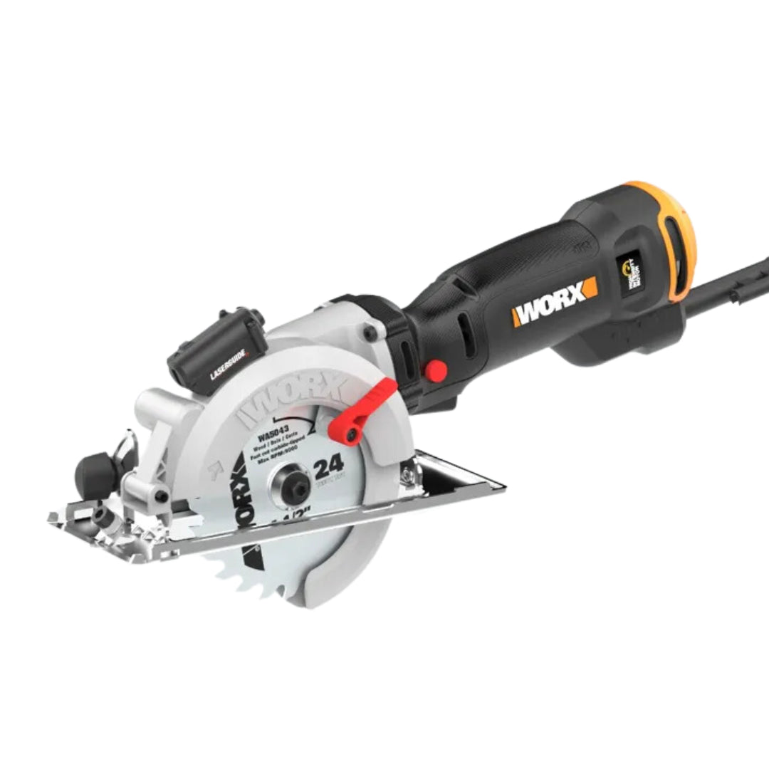 Worx WX437L Corded 4.5" WorxSaw 6.5 Amp Compact Circular Saw