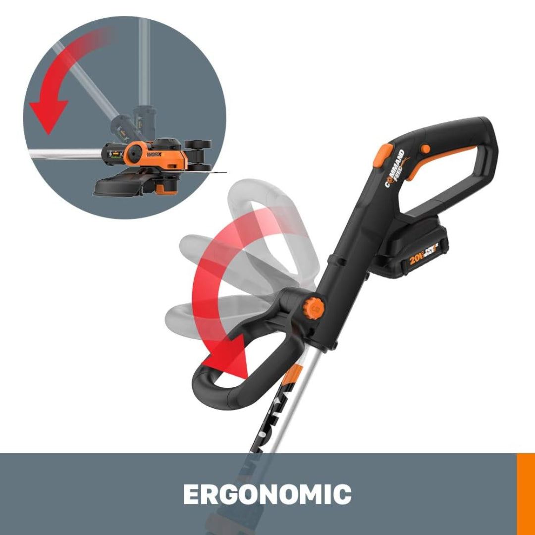 Worx WG163.8 Cordless 12" GT 3.0 String Trimmer / Edger with Battery & Charger