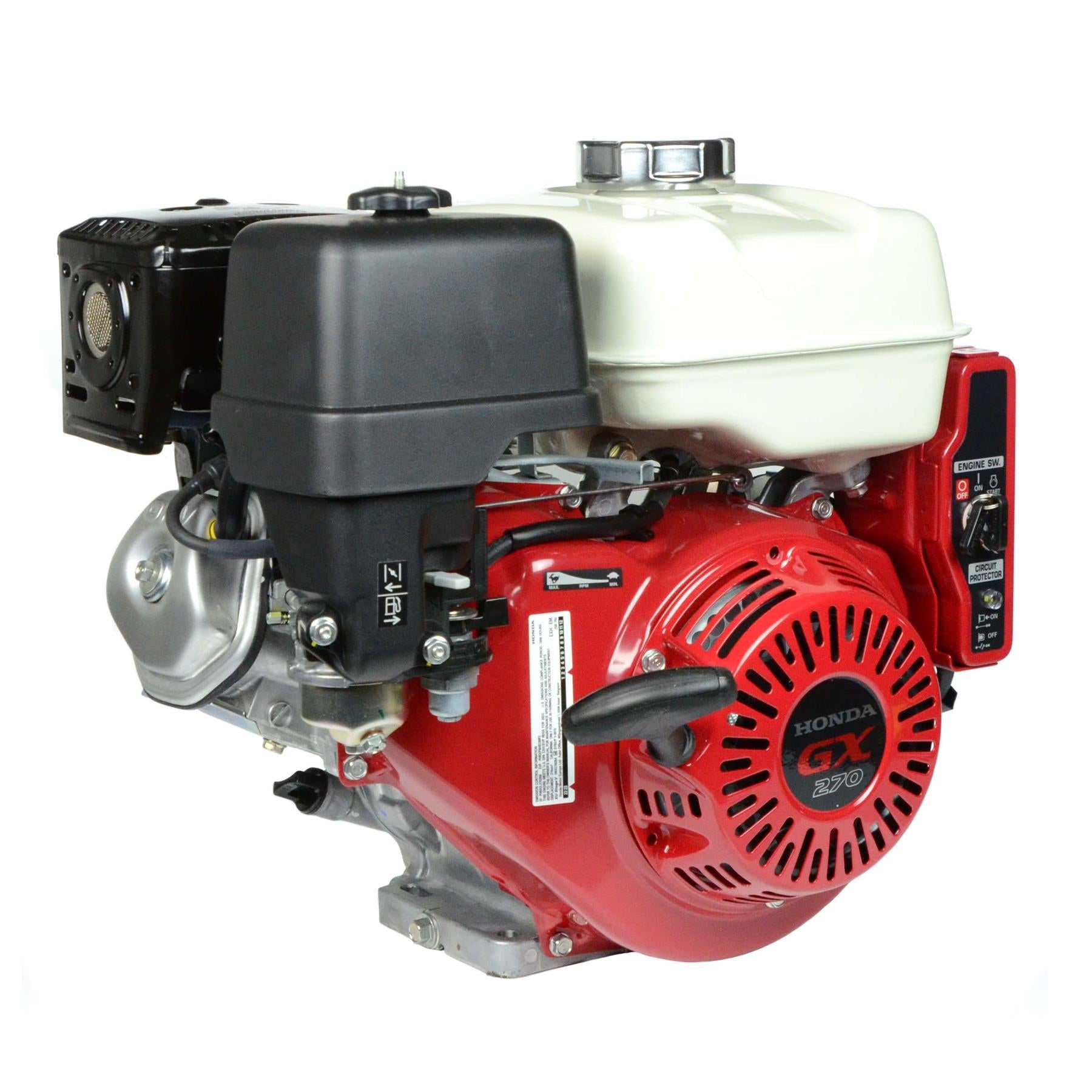 Honda GX270 HEA2 Horizontal Engine with 6:1 Gear Reduction and Electric Start - 0