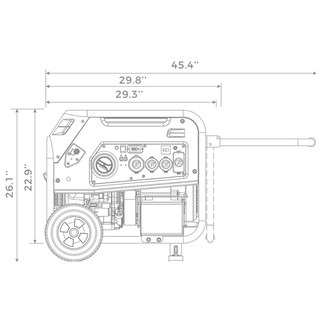 Firman T08071 Portable Tri-Fuel Generator, 8000W Electric Start 120/240V