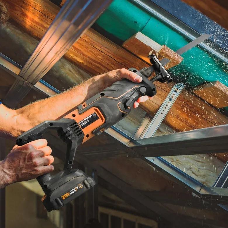 Worx WX500L Cordless 20V Power Share Reciprocating Saw