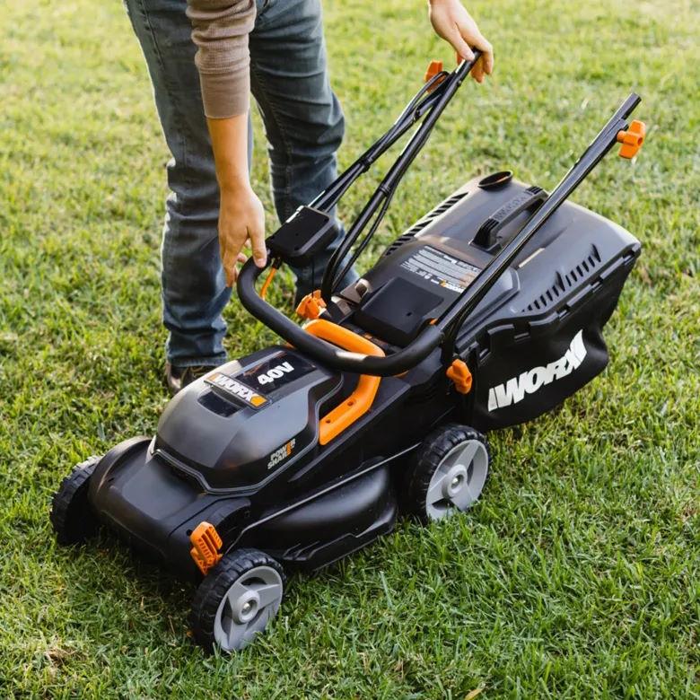 Worx WG779 Cordless 40V Power Share 14" Push Lawn Mower