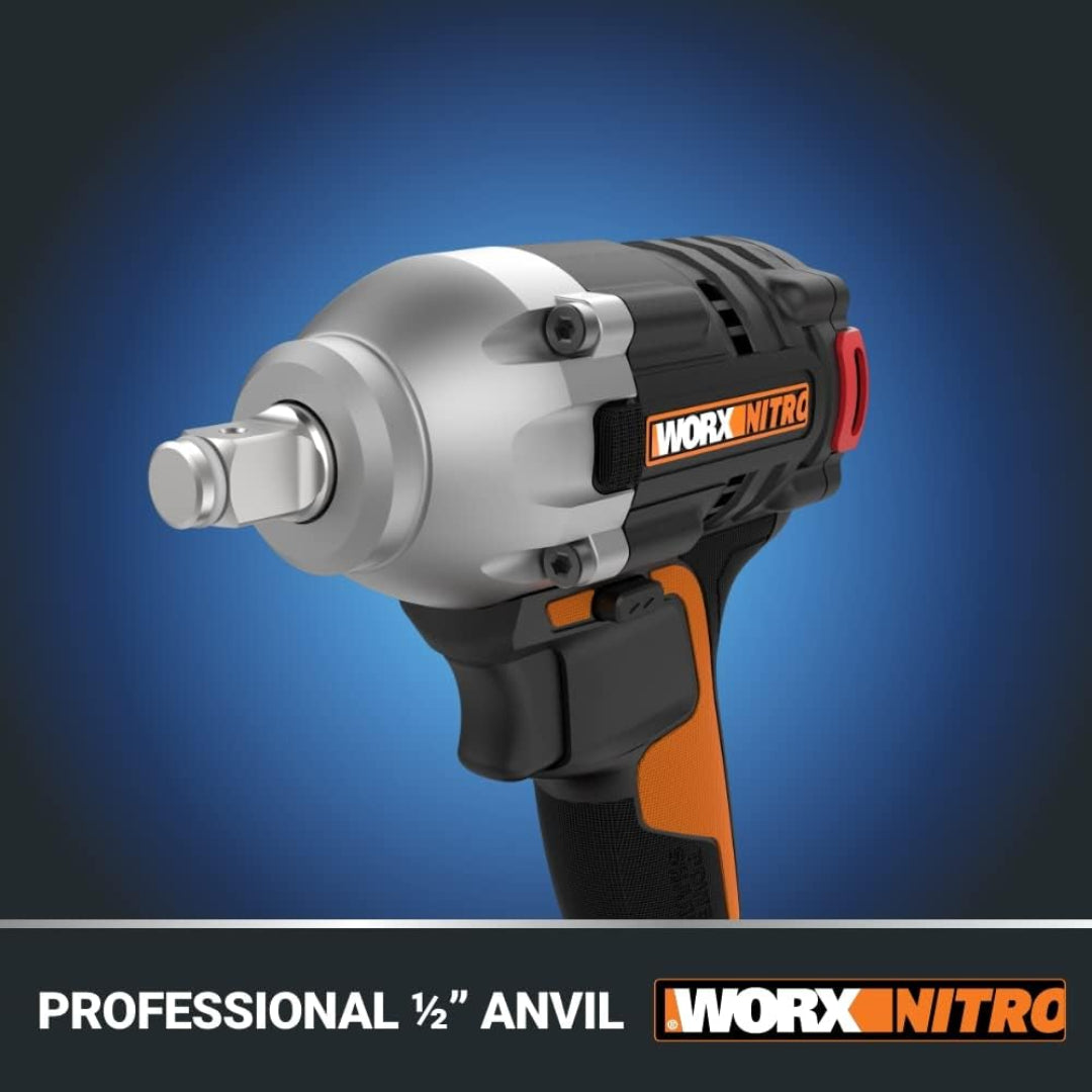 Worx WX272L Cordless 20V Nitro Power Share 1/2" Impact Wrench