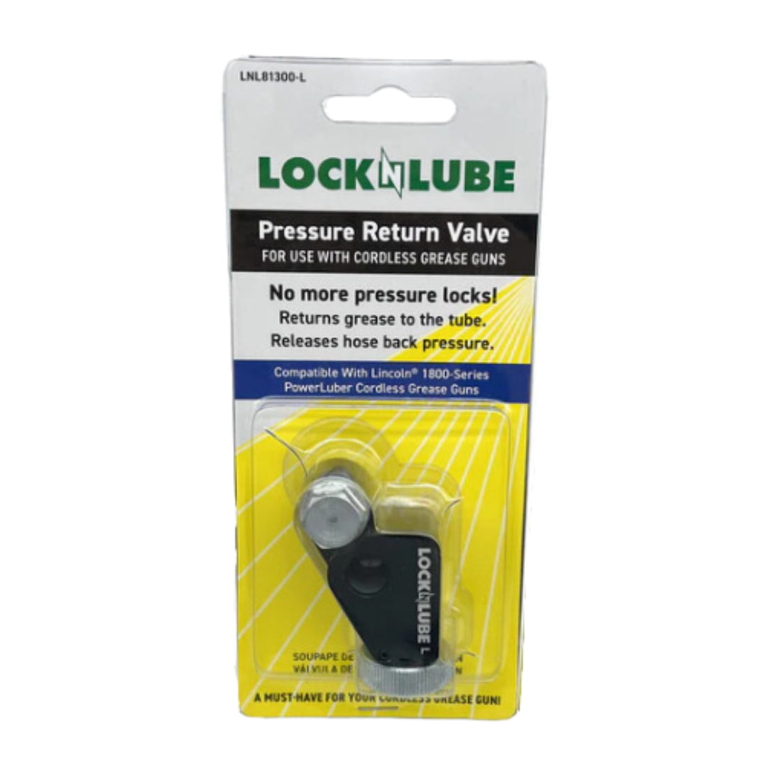 LockNLube LNL81300-L Pressure Return Valve for Lincoln Cordless Grease Gun