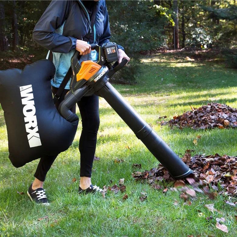 Worx WG583 Cordless 40V Power Share 350 CFM Leaf Blower/Mulcher/Vacuum