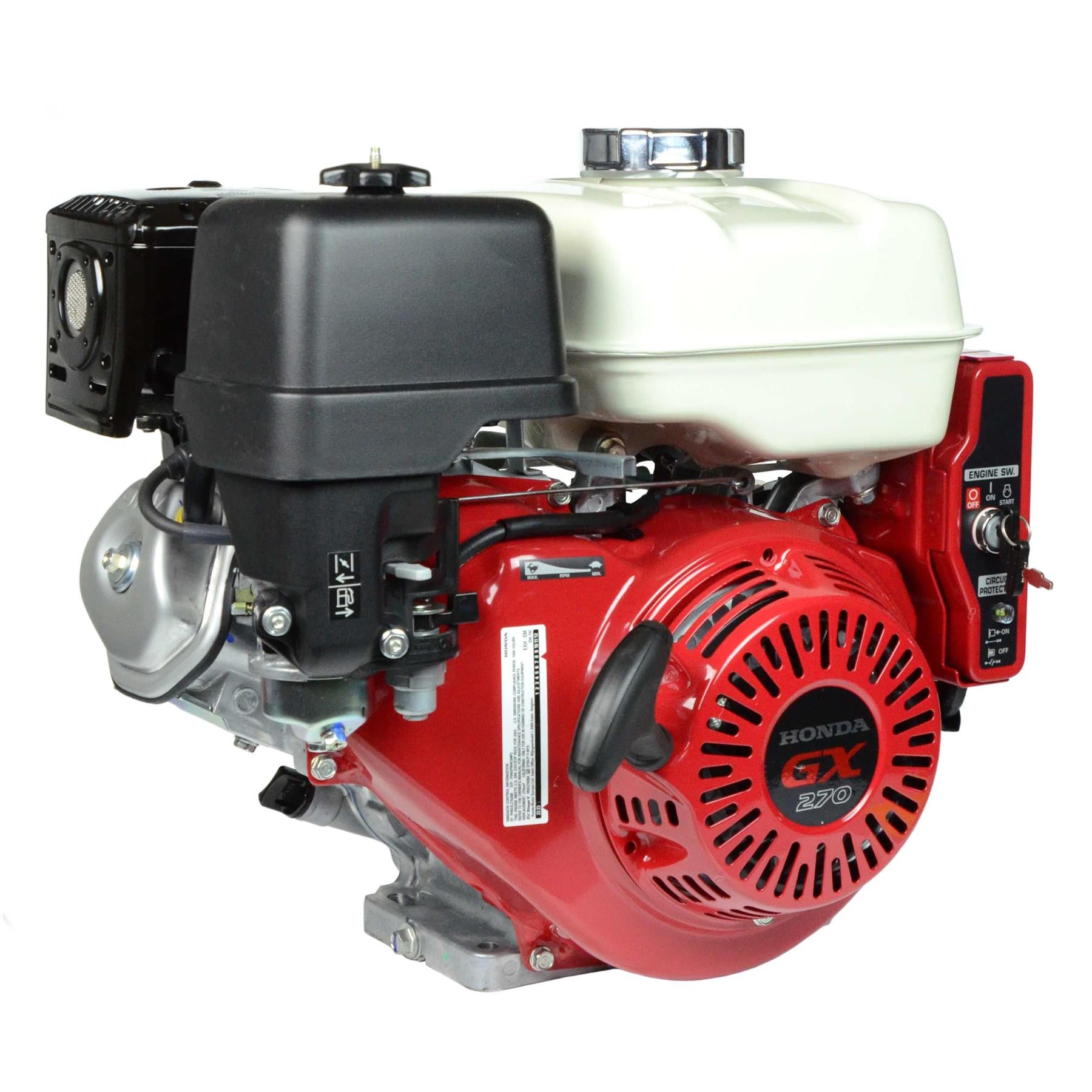 Honda GX270 PAE2 Horizontal Engine with Threaded Shaft and Electric Start - 0