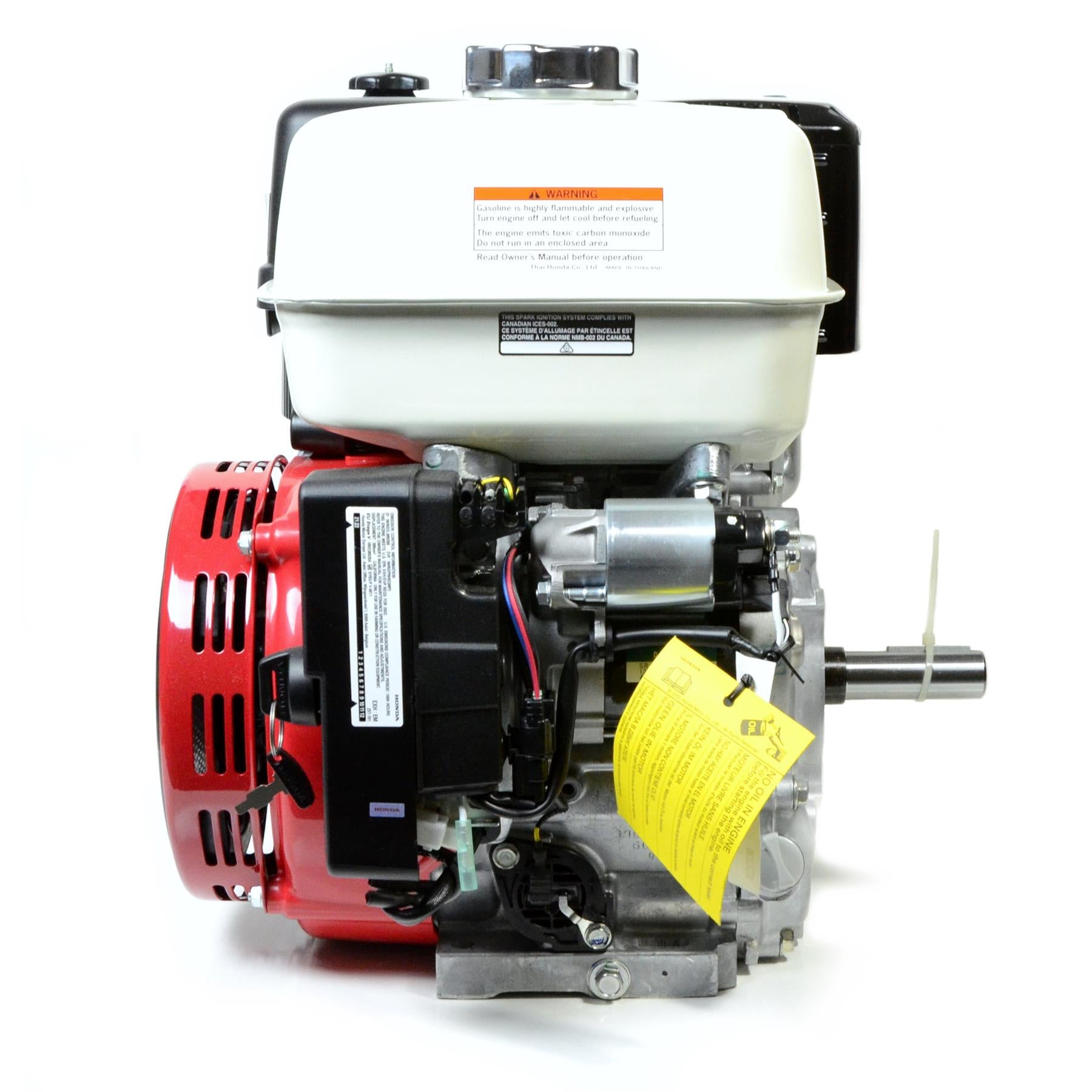 Honda GX390 QZNR Horizontal Engine with Electric Start and Potentiomet ...