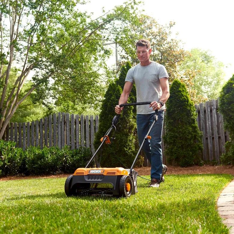 Worx WG850 Corded 12 Amp Electric 14" Dethatcher