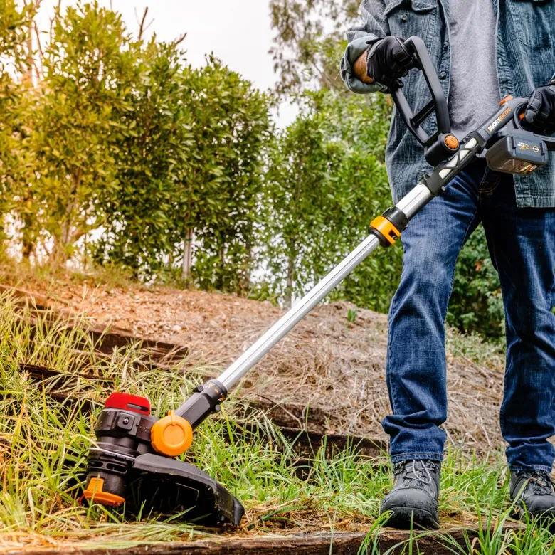 Worx WG173 Cordless 20V Nitro 13" Brushless String Trimmer / Edger with Battery & Charger