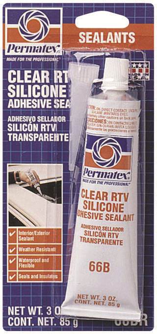 Oregon F80050 Permatex Clear RTV Silicone, 3oz