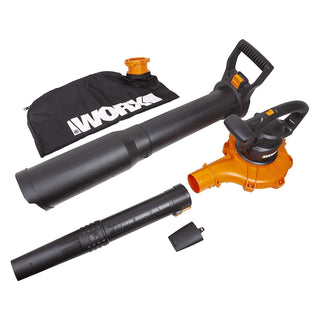 Worx WG518 Corded 12 Amp Electric 400 CFM Leaf Blower/Mulcher/Vacuum