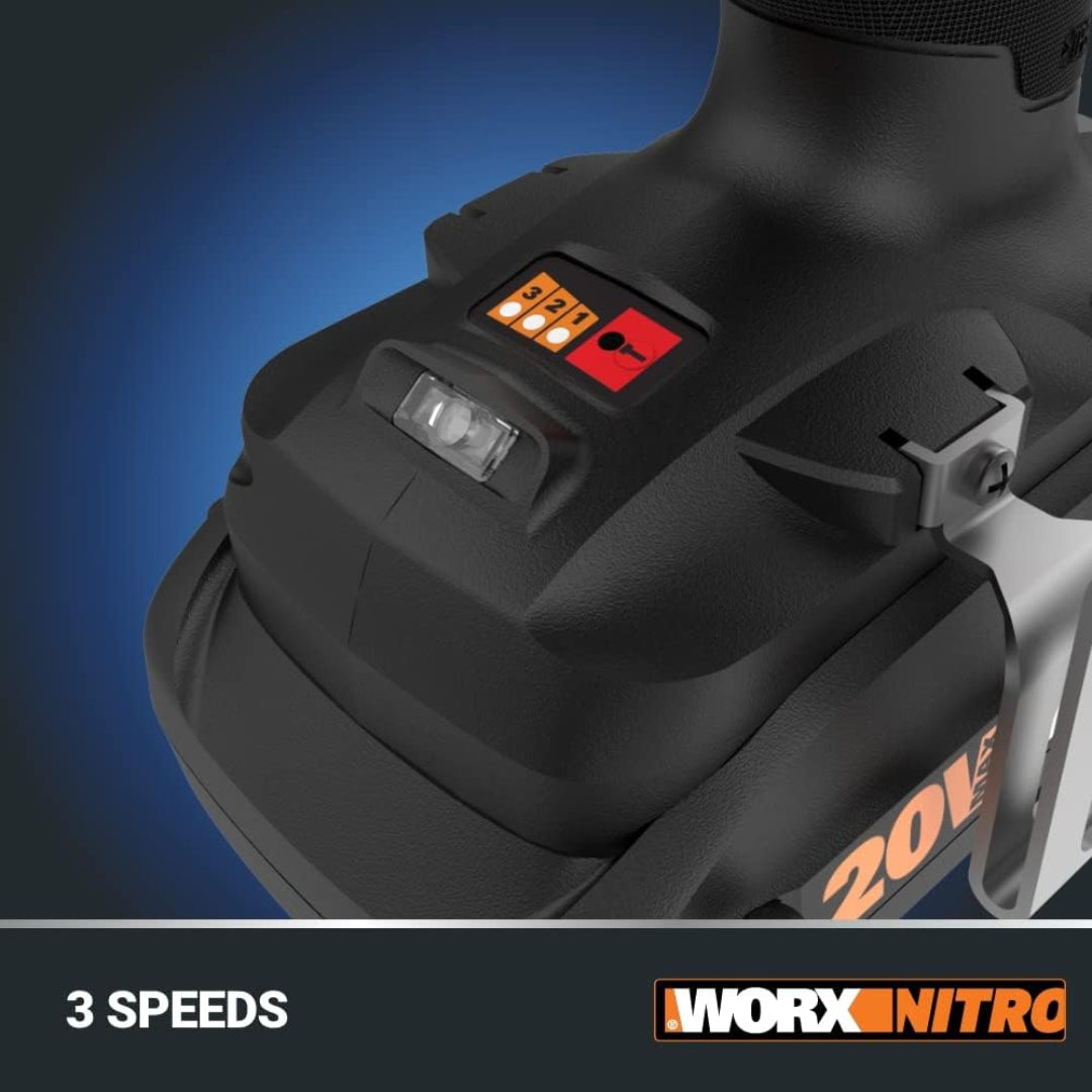 Worx WX272L Cordless 20V Nitro Power Share 1/2" Impact Wrench