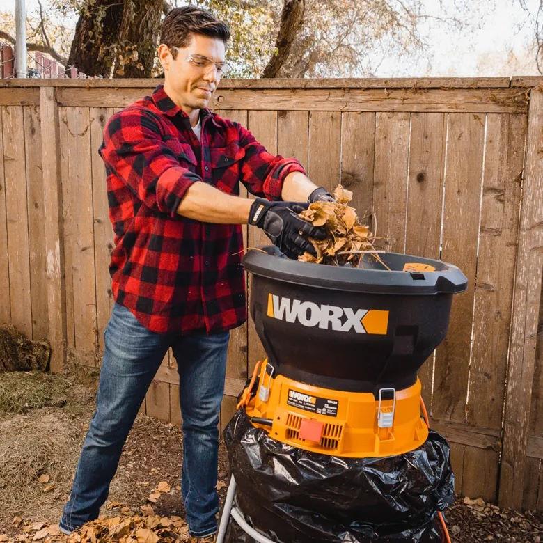 Worx WG430 Corded 13 Amp Electric Leaf Mulcher