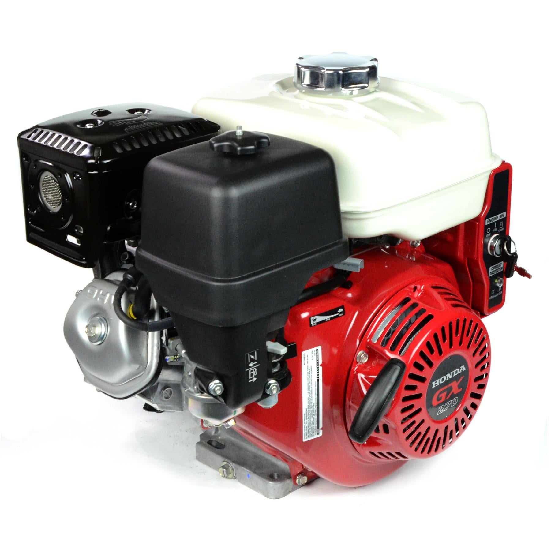 Honda GX270 RHE4 Horizontal Engine with 2:1 Gear Reduction and Electric Start