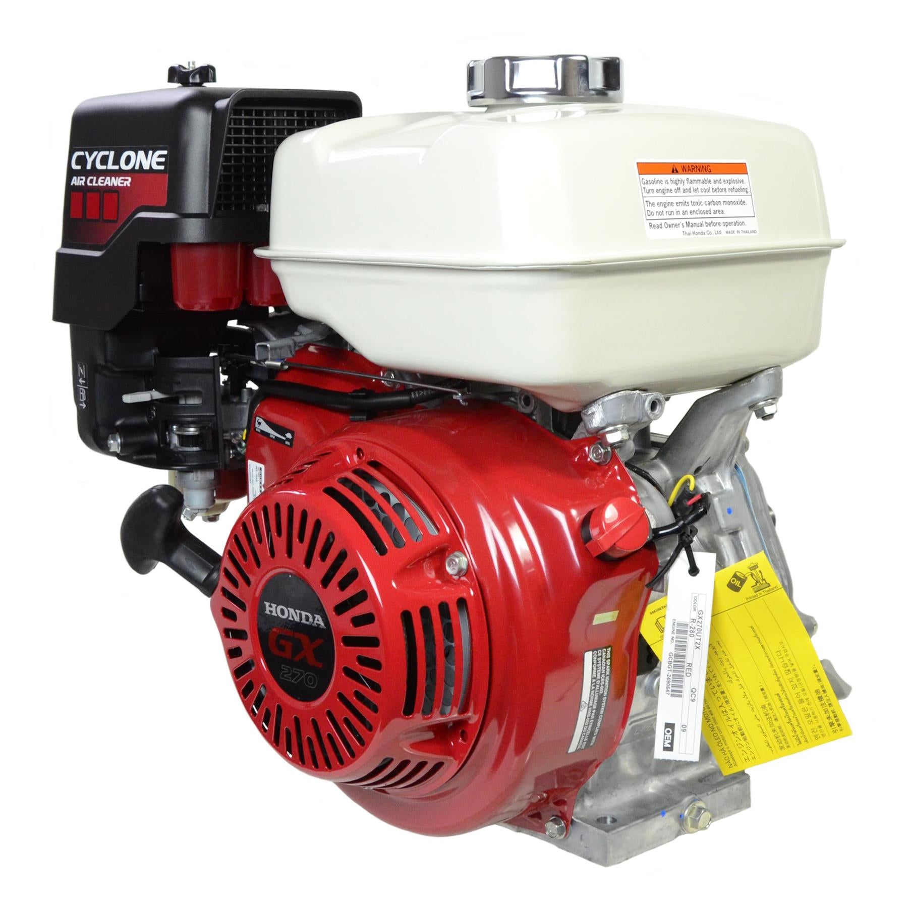 Honda GX270 QC9 Horizontal Engine with Cyclone Air Filter, Replaces GX270 QXC9