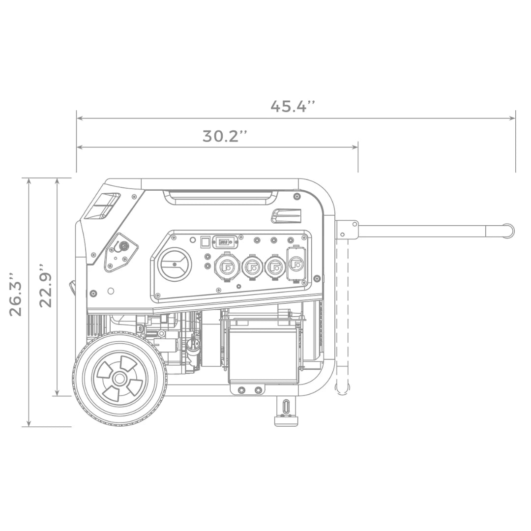 Firman H08051 Dual Fuel Portable Generator, 8000W Electric Start 120/240V