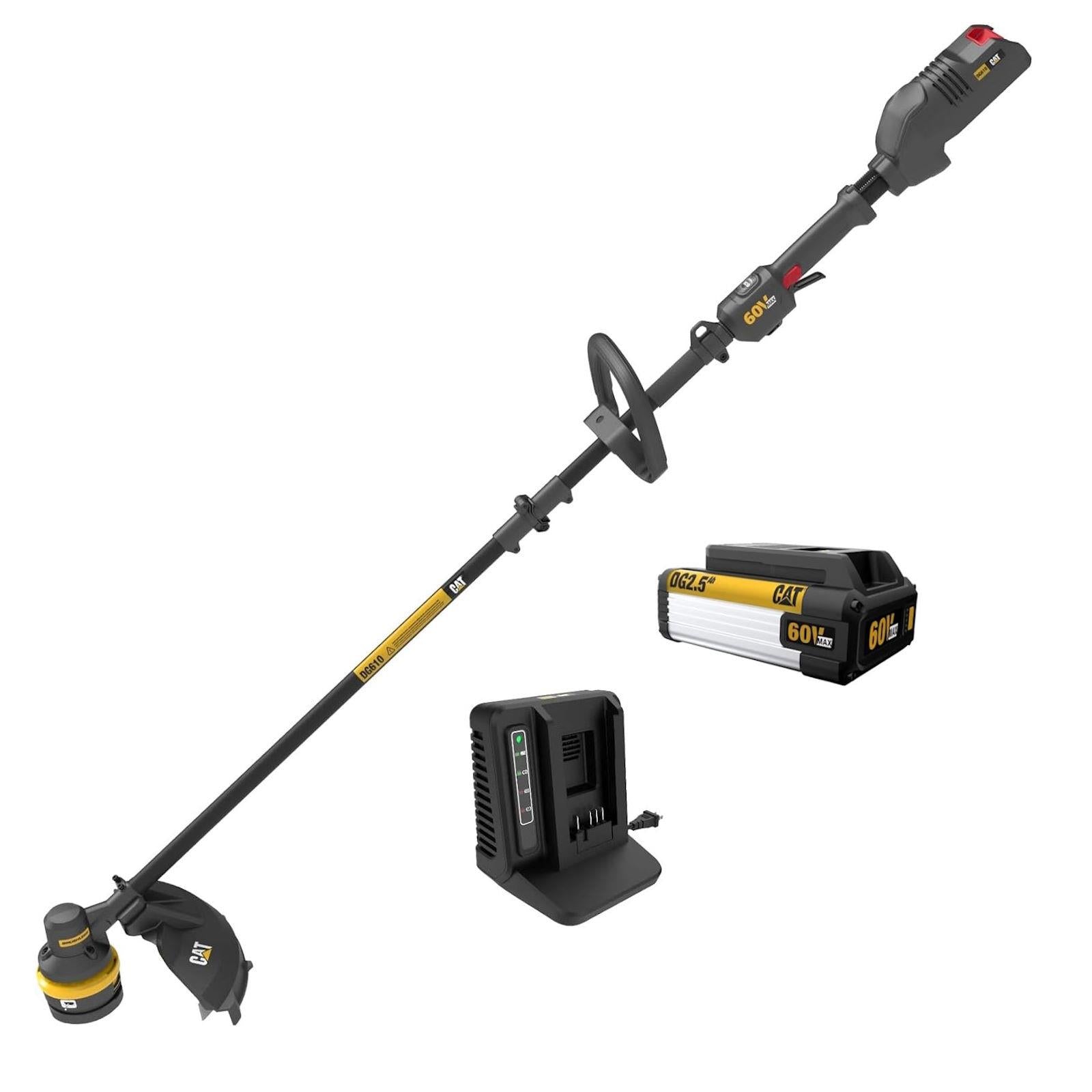 Cat DG610 60V Cordless 15" Line Trimmer with Battery & Charger