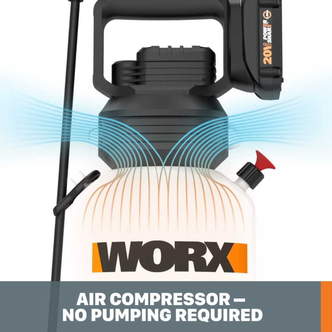 Worx WG829 Cordless 20V Power Share 2-Gallon Lawn Sprayer