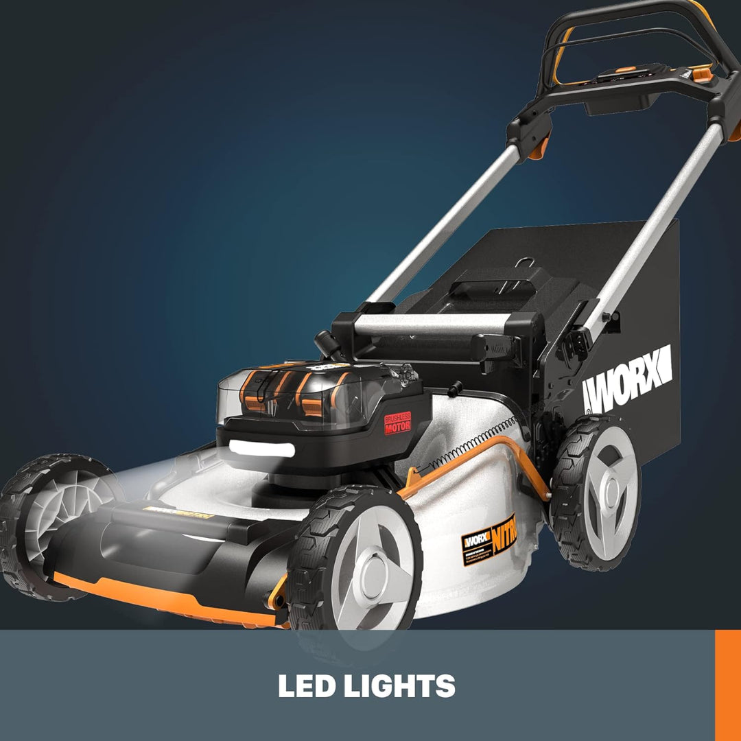 Worx WG753 Cordless 40V Nitro Self-Propelled 21" Lawn Mower