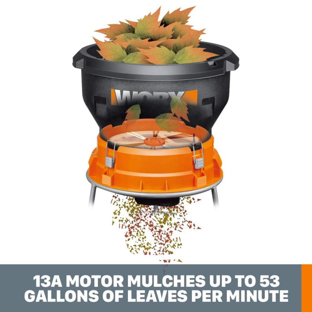 Worx WG430 Corded 13 Amp Electric Leaf Mulcher