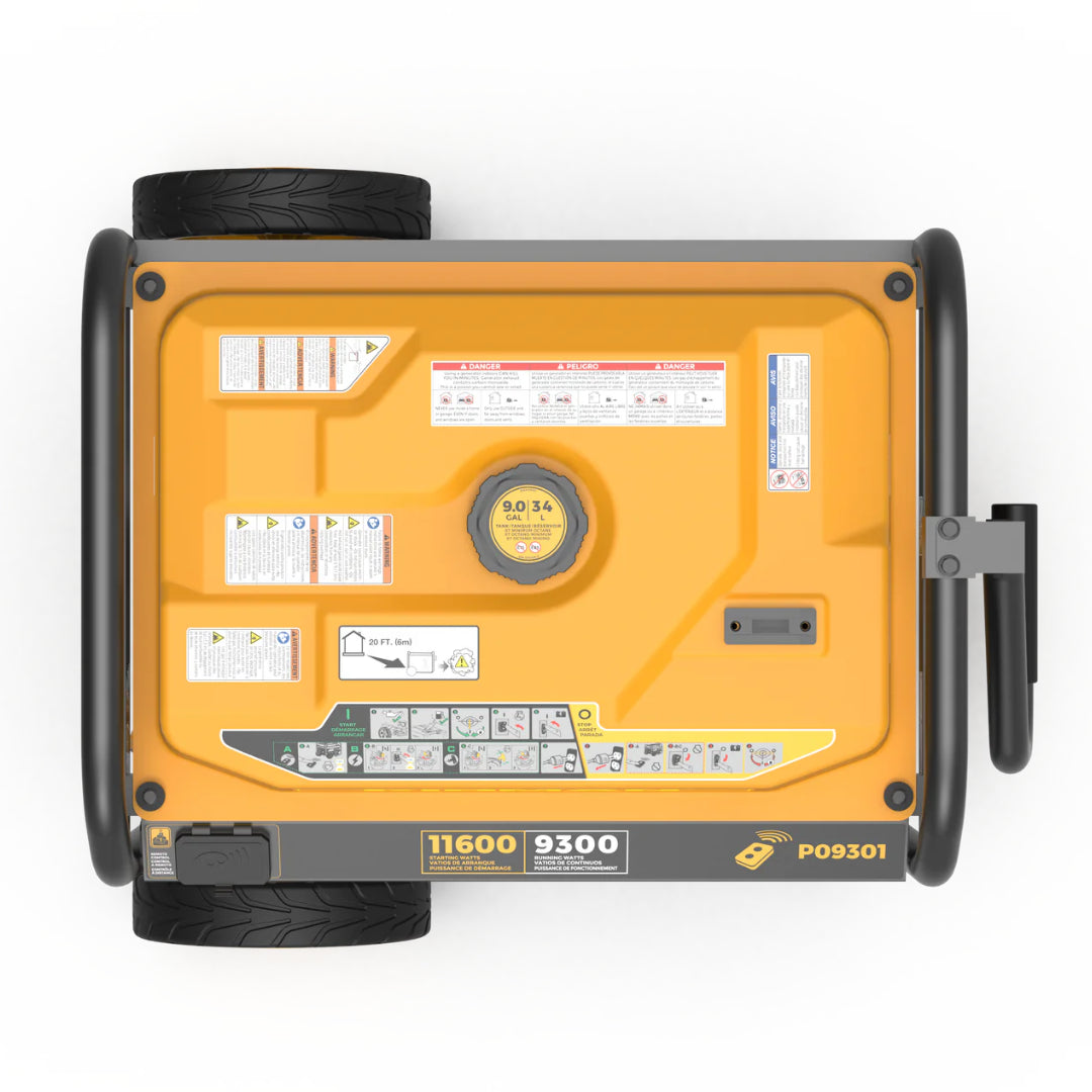 Firman P09301 Portable Gas Generator, 11600W Remote Start 120/240V