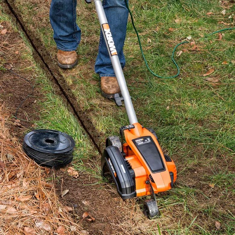 Worx WG896 Corded 12 Amp Electric 7.5" Lawn Edger/Trencher - 0