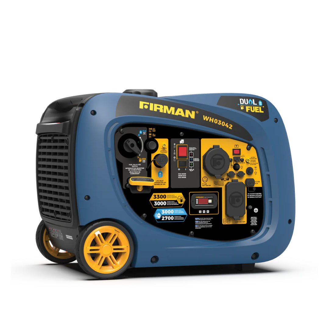 Firman WH03042 Dual Fuel Whisper Hybrid Series Generator, 2700/3000 Running Watts