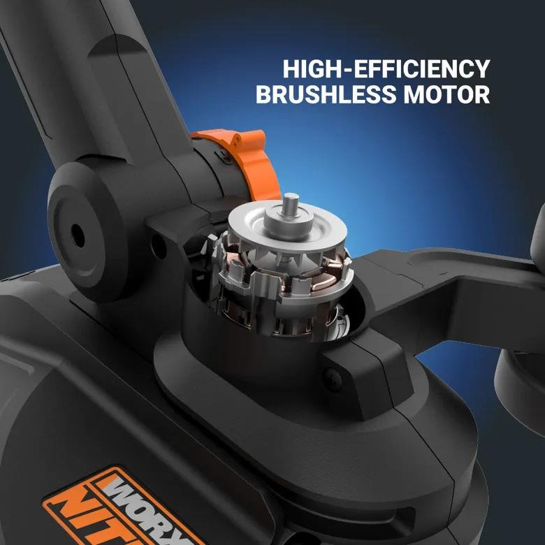 Worx WG173 Cordless 20V Nitro 13" Brushless String Trimmer / Edger with Battery & Charger