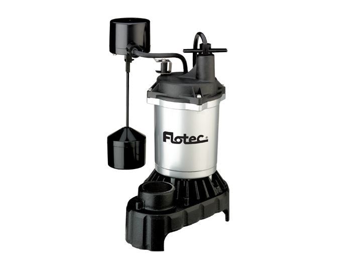 Flotec FPCI3350 Sump Pump, 1/3 HP, 4200 Max GPH