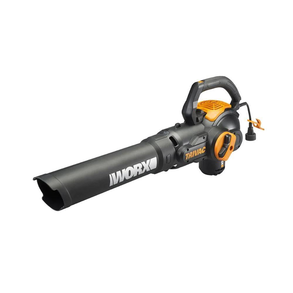 Worx WG512 Corded 12 Amp 600 CFM TriVac 3-in-1 Blower, Mulcher & Yard Vacuum - 0